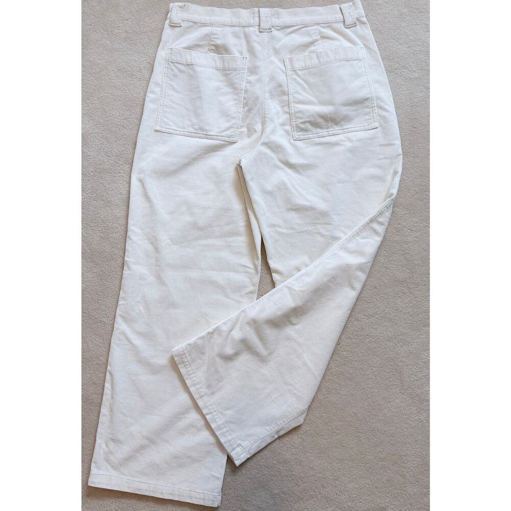 Madewell Emmett 2.0 Wide-Leg Pants in Corduroy Antique Cream Item NM364 Size 31 - Picture 14 of 14